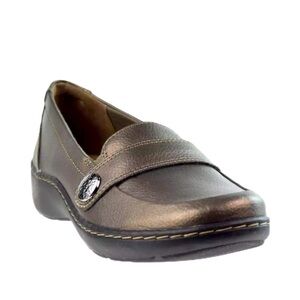 Clarks Cora Daisy Bronze Metallic size 11W